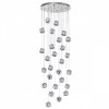 Люстра каскадная 5084/120L L-VISION ODL25 553 хром/прозрачный/металл/акрил LED 120W 4000K 6000Лм JEMSTONE