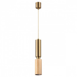 Светильник подвесной 7061/1A Odeon Light Светлое дерево/бронзовый