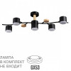 Светильник потолочный 8194/5C Lumion Черный, дерево