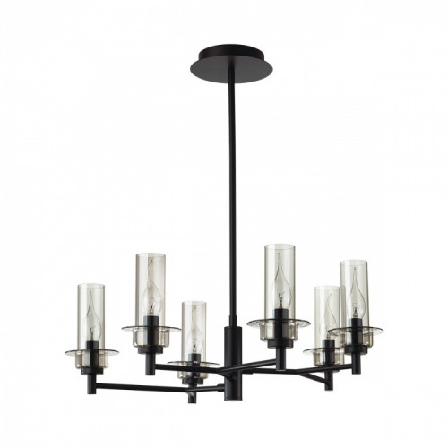 Люстра 6555/6C Lumion Черный, дымчатый