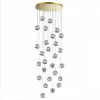 5085/120L L-VISION ODL25 555 золото/прозрачный/металл/акрил Люстра каскадная LED 120W 4000K 5500Лм JEMSTONE