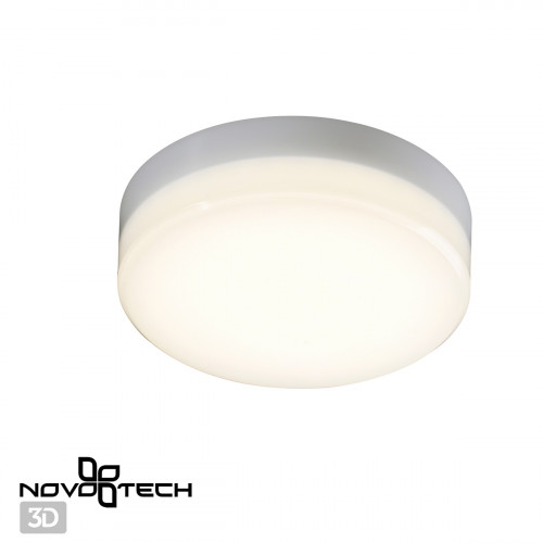 358683 OVER NT21 333 белый Светильник накладной влагозащищенный IP54 LED 4000K 10W 100-240V PANDORA