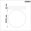 358684 OVER NT21 333 белый Светильник накладной влагозащищенный IP54 LED 4000K 15W 100-240V PANDORA