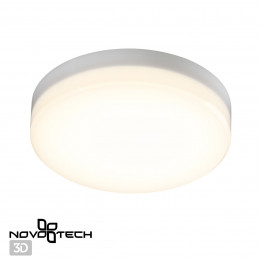 358684 OVER NT21 333 белый Светильник накладной влагозащищенный IP54 LED 4000K 15W 100-240V PANDORA