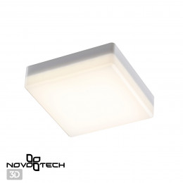 358686 OVER NT21 333 белый Светильник накладной влагозащищенный IP54 LED 4000K 10W 100-240V PANDORA