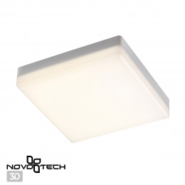 358687 OVER NT21 333 белый Светильник накладной влагозащищенный IP54 LED 4000K 15W 100-240V PANDORA