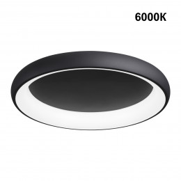 359025 OVER NT23 167 черный Светильник накладной диммируемый, в комплекте пульт ДУ (2.4G) IP20 LED 3000К~6000К 60W 85-265V FOLD