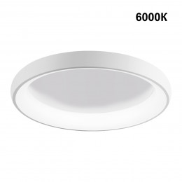 359033 OVER NT23 167 белый Светильник накладной диммируемый, в комплекте пульт ДУ (2.4G) IP20 LED 3000К~6000К 60W 85-265V FOLD