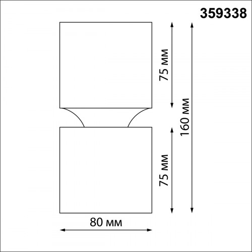 359338 OVER NT24 318 черный Светильник накладной светодиодный IP20 LED 10W/3W 3000K 1090Лм 170-265V ARISTO