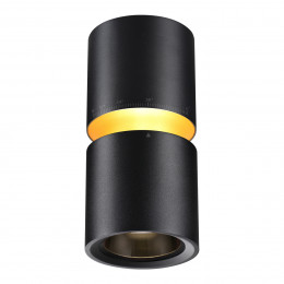 359338 OVER NT24 318 черный Светильник накладной светодиодный IP20 LED 10W/3W 3000K 1090Лм 170-265V ARISTO