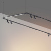 359370 KONST NT24 черный 000 Светильник диммир. со сменой цв. температ. (управл. - пульт ДУ или прилож. Smart Life) IP20 LED 16W 48V 3000-6000К GLAT