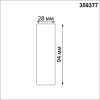359377 KONST NT24 040 черный Соединитель прямой IP20 48V GLAT