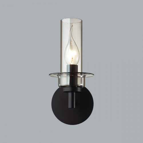 Светильник настенный 6555/1W Lumion Черный, дымчатый