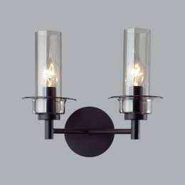Светильник настенный 6555/2W Lumion Черный, дымчатый