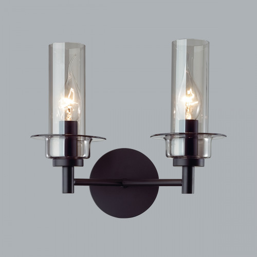 Светильник настенный 6555/2W Lumion Черный, дымчатый