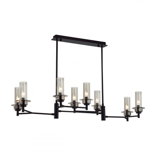 Люстра 6555/8C Lumion Черный, дымчатый