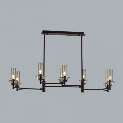 Люстра 6555/8C Lumion Черный, дымчатый