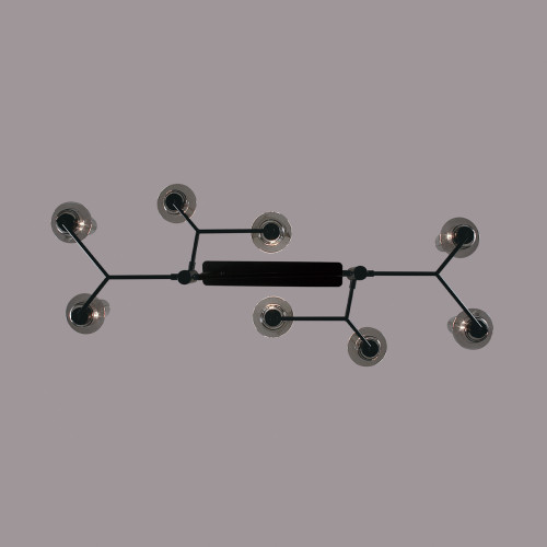 Люстра 6555/8C Lumion Черный, дымчатый