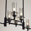 Люстра 6555/8C Lumion Черный, дымчатый