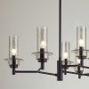 Люстра 6555/8C Lumion Черный, дымчатый