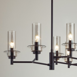 Люстра 6555/8C Lumion Черный, дымчатый