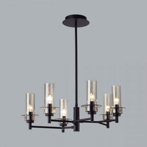Люстра 6555/6C Lumion Черный, дымчатый