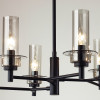Люстра 6555/6C Lumion Черный, дымчатый