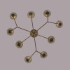 Люстра 6554/9C Lumion Бронза, коньячный