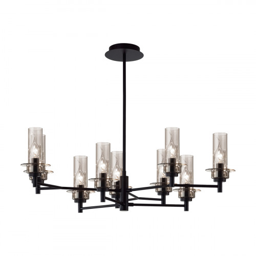 Люстра 6555/9C Lumion Черный, дымчатый
