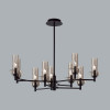 Люстра 6555/9C Lumion Черный, дымчатый
