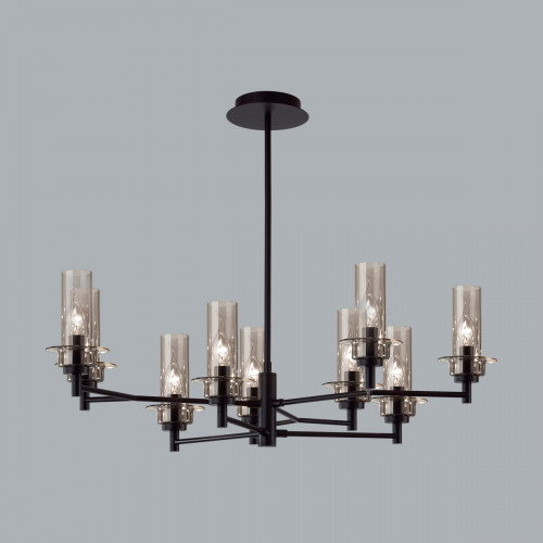 Люстра 6555/9C Lumion Черный, дымчатый