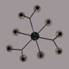 Люстра 6555/9C Lumion Черный, дымчатый