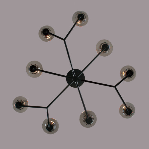 Люстра 6555/9C Lumion Черный, дымчатый