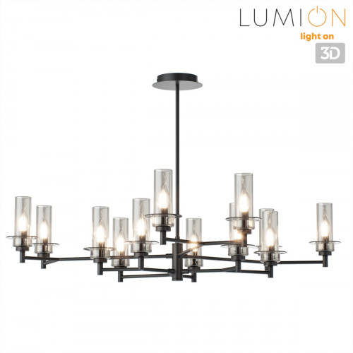 Люстра 6555/12C Lumion Черный, дымчатый