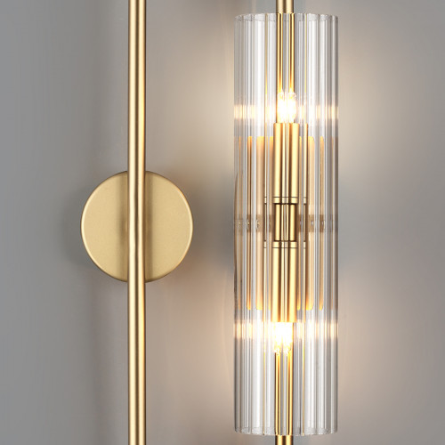 Светильник настенный 6560/2W Lumion Золотой, прозрачный