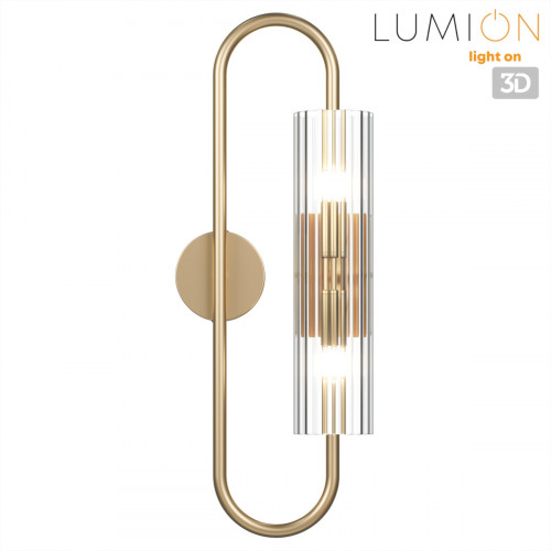 Светильник настенный 6560/2W Lumion Золотой, прозрачный