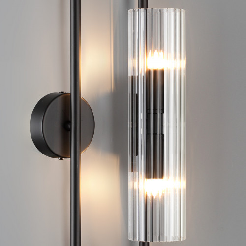Светильник настенный 6561/2W Lumion Черный, прозрачный