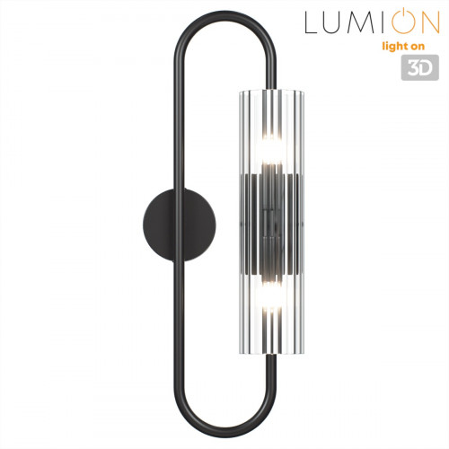 Светильник настенный 6561/2W Lumion Черный, прозрачный