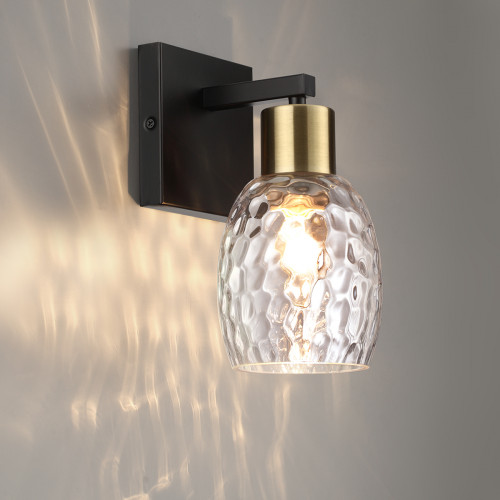 Светильник настенный 6562/1W Lumion Черный, золотой, прозрачный