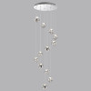 5084/60L L-VISION ODL25 553 хром/прозрачный/металл/акрил Люстра каскадная LED 60W 4000K 3000Лм JEMSTONE