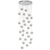 Люстра каскадная 5084/120L L-VISION ODL25 553 хром/прозрачный/металл/акрил  LED 120W 4000K 6000Лм JEMSTONE