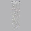 Люстра каскадная 5084/120L L-VISION ODL25 553 хром/прозрачный/металл/акрил  LED 120W 4000K 6000Лм JEMSTONE