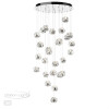 Люстра каскадная 5084/120L L-VISION ODL25 553 хром/прозрачный/металл/акрил  LED 120W 4000K 6000Лм JEMSTONE