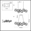 5086/32L L-VISION ODL25 503 античная бронза/металл Люстра LED 32W 4000K 1900Лм TRELLIS
