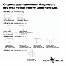 Товар для трековой системы 135237 Novotech Белый