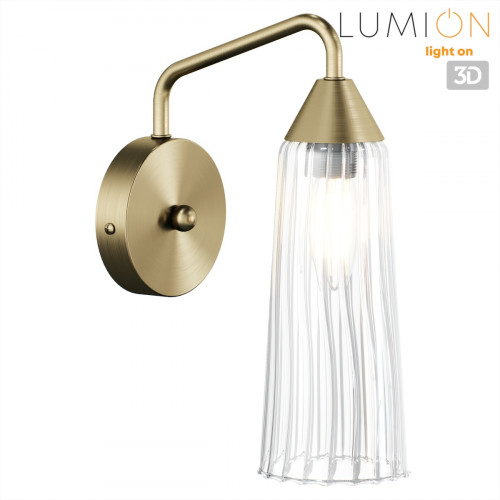 Светильник настенный 6584/1W Lumion Бронза, прозрачный