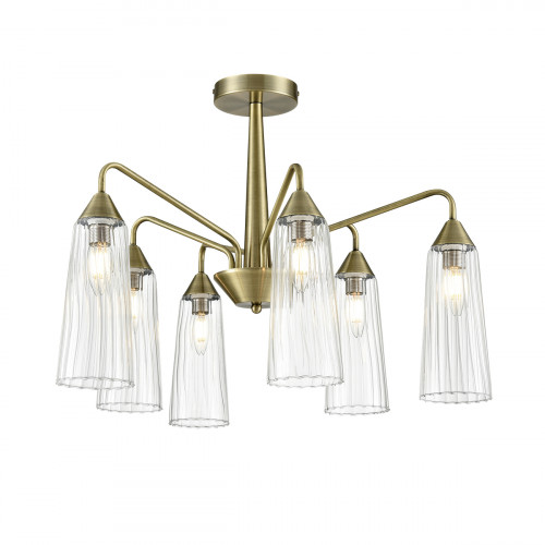 Люстра 6584/6C Lumion Бронза, прозрачный