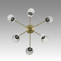 Люстра 6584/6C Lumion Бронза, прозрачный