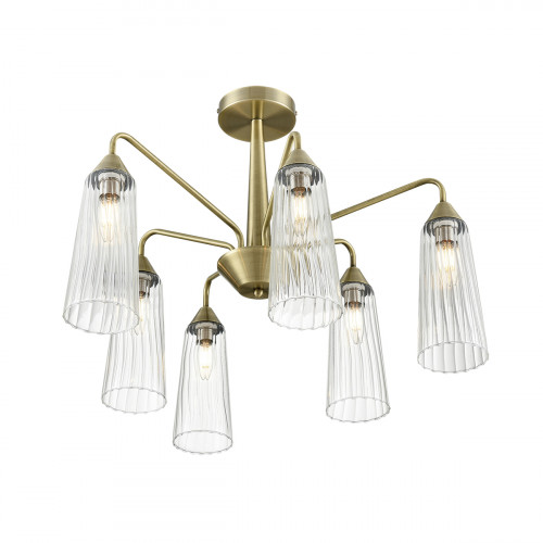 Люстра 6584/6C Lumion Бронза, прозрачный