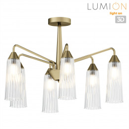 Люстра 6584/6C Lumion Бронза, прозрачный